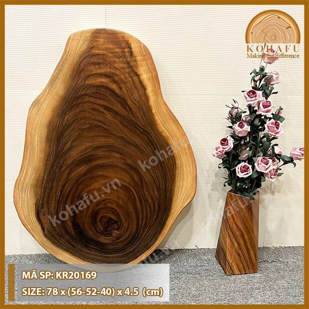 COMBO 10 MẶT BÀN TRÒN TỰ NHIÊN GỖ ME TÂY - SET 13