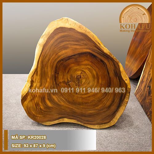 COMBO 3 MẶT BÀN TRÒN TỰ NHIÊN GỖ ME TÂY (90-100)CM - SET 19