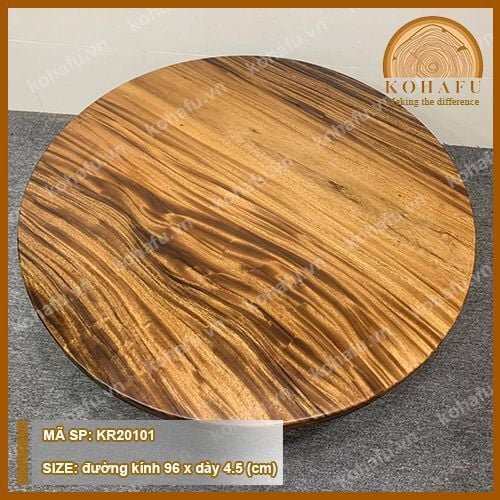 COMBO 5 MẶT BÀN TRÒN GỖ ME TÂY 95CM - SET 27
