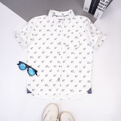 Áo sơ mi ngắn tay mỏ neo