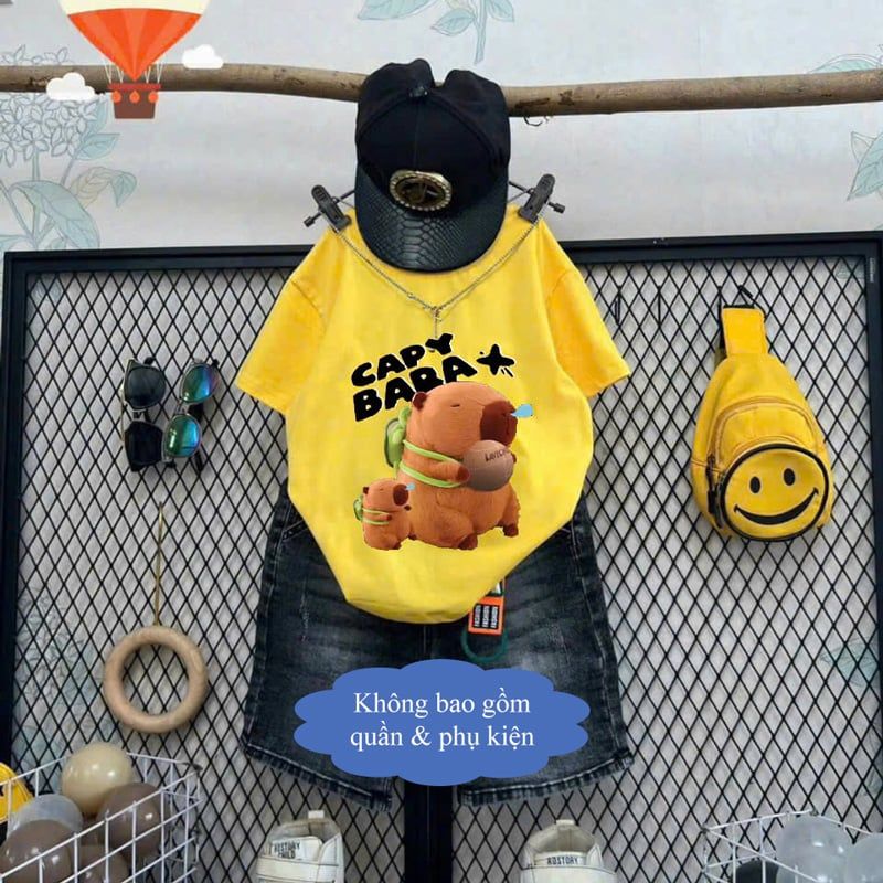 Áo thun bé trai Capybara