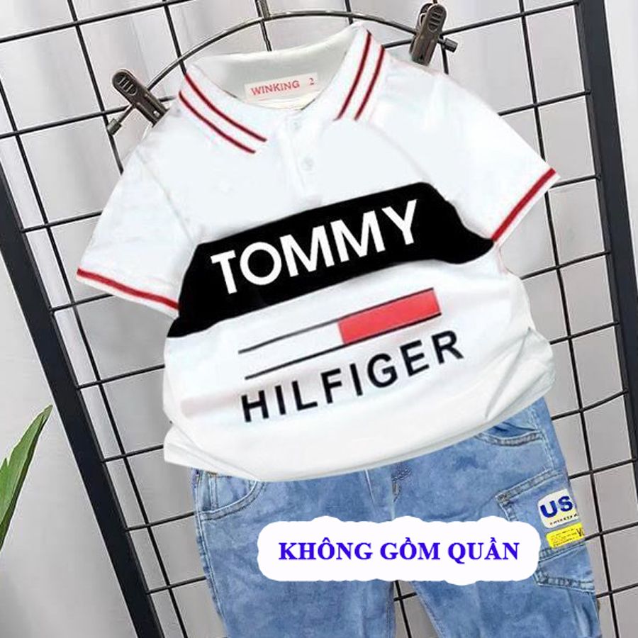 Áo thun cổ trụ Tommy