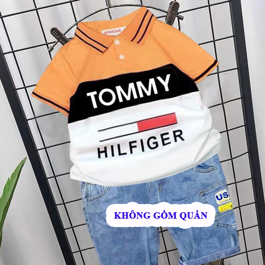 Áo thun cổ trụ Tommy