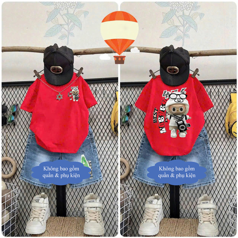 Áo thun bé trai Labubu 456