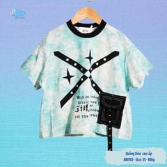Áo thun loang bé trai túi ngôi sao