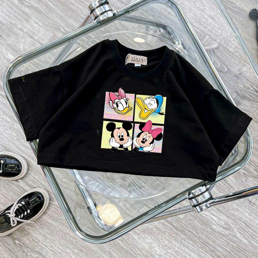 Áo thun croptop mickey