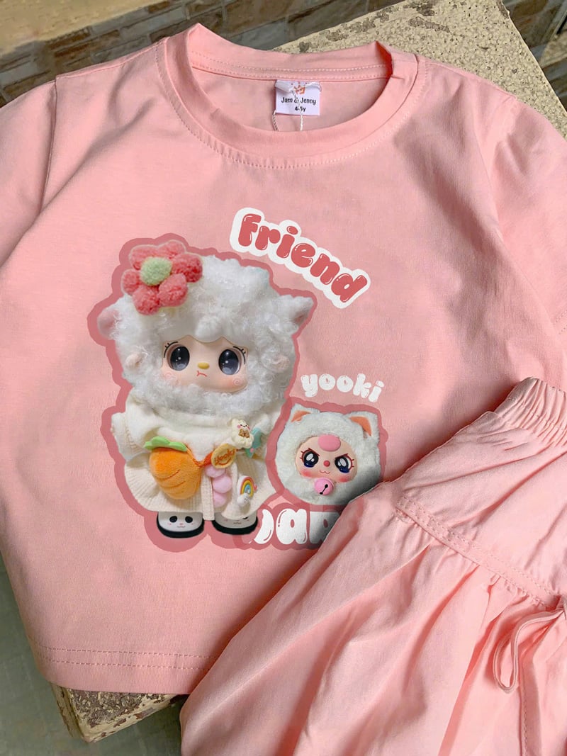 Bộ chân váy bí bé gái Baby Three