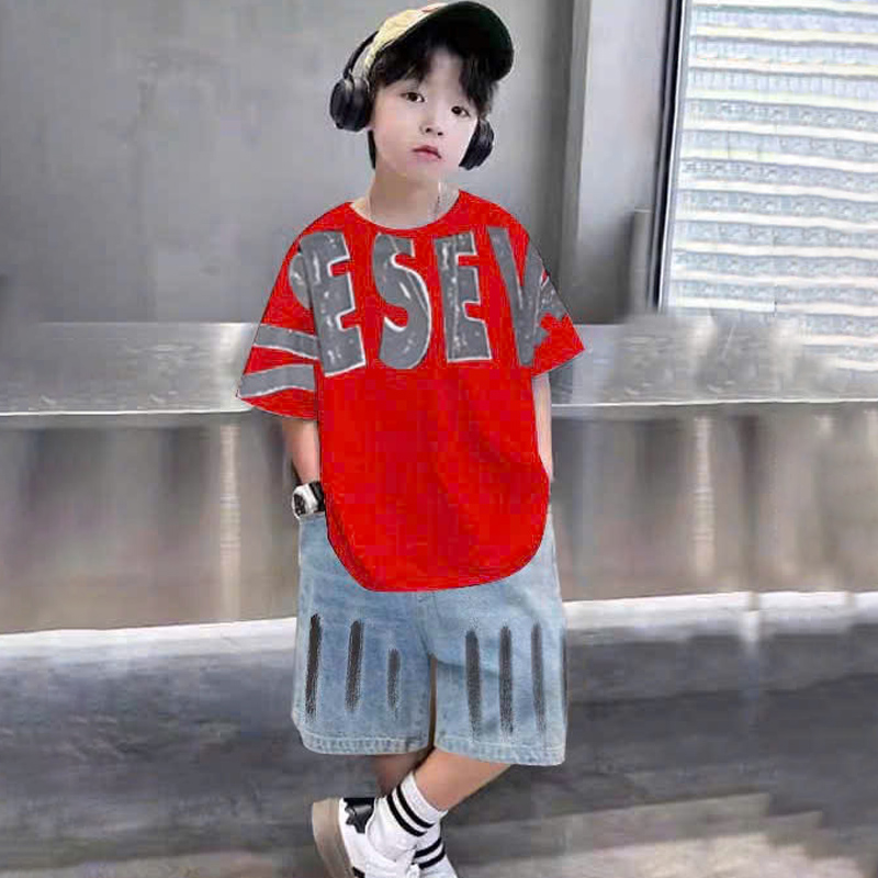 Bộ jean bé trai chữ ESE