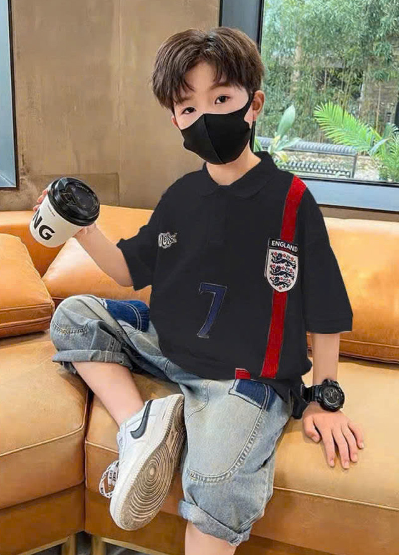 Bộ jean cổ trụ bé trai số 7