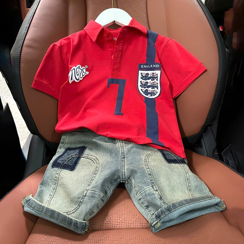 Bộ jean cổ trụ bé trai số 7