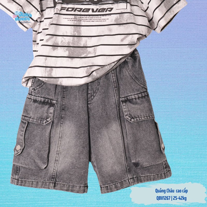 Bộ jean bé trai túi hộp Quảng Châu Sideeffect