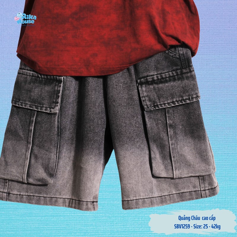 Bộ jean bé trai túi hộp Quảng Châu Cat Club