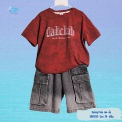 Bộ jean bé trai túi hộp Quảng Châu Cat Club