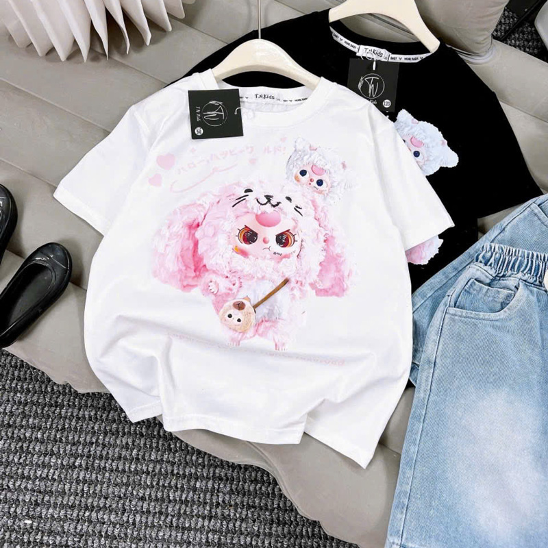 Bộ jean bé gái ngố Baby Three