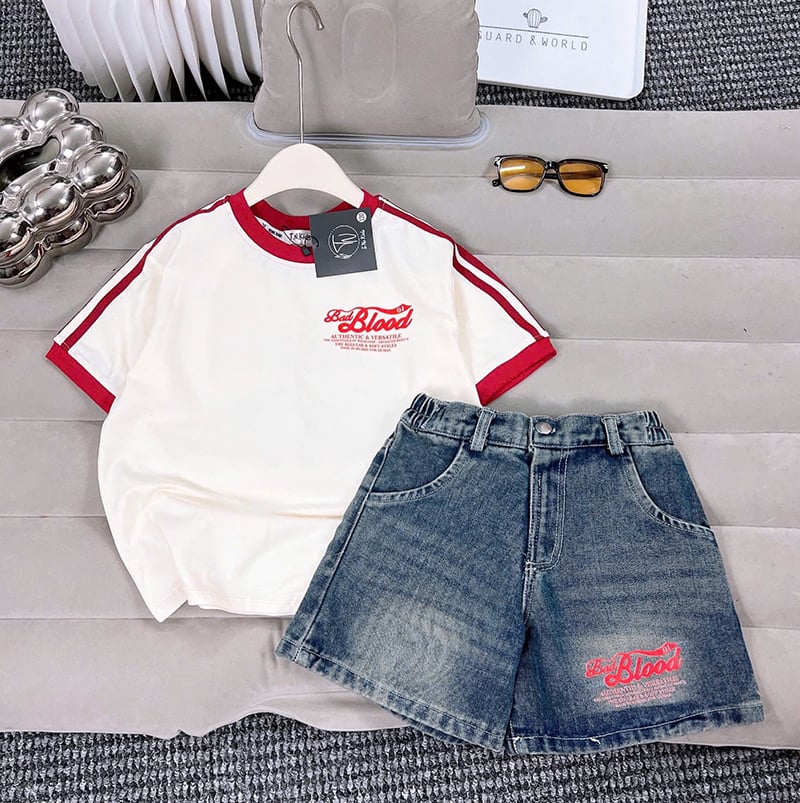 Bộ short jean bé gái Bad Blood