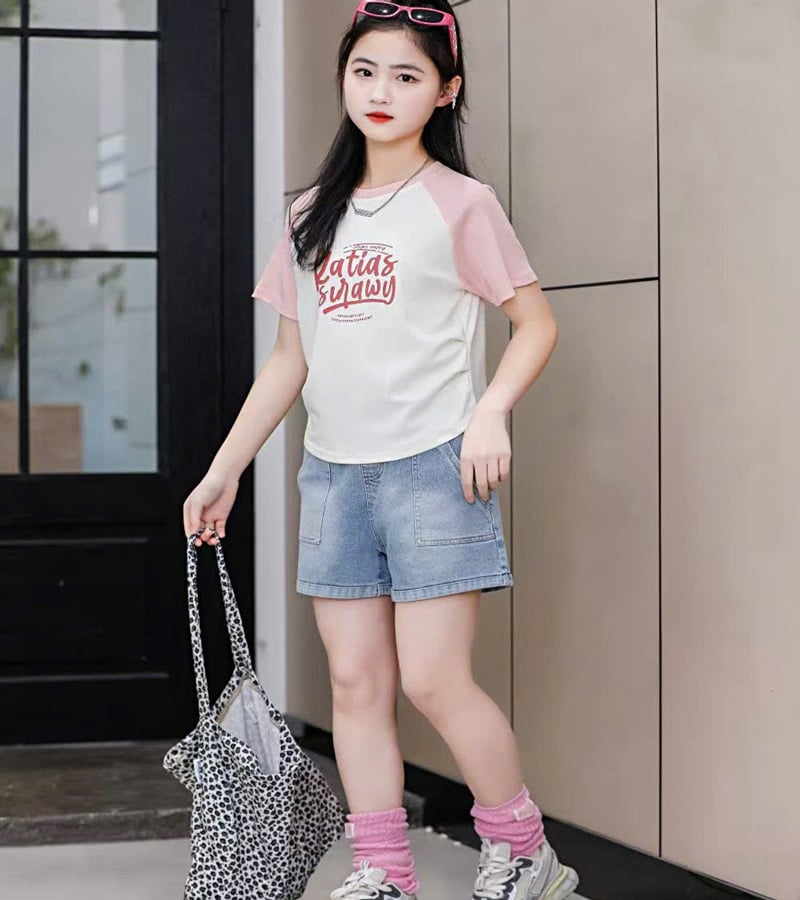 Bộ short jean bé gái KATIAS