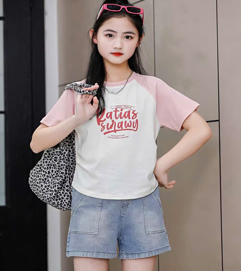 Bộ short jean bé gái KATIAS