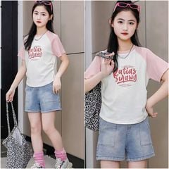 Bộ short jean bé gái KATIAS