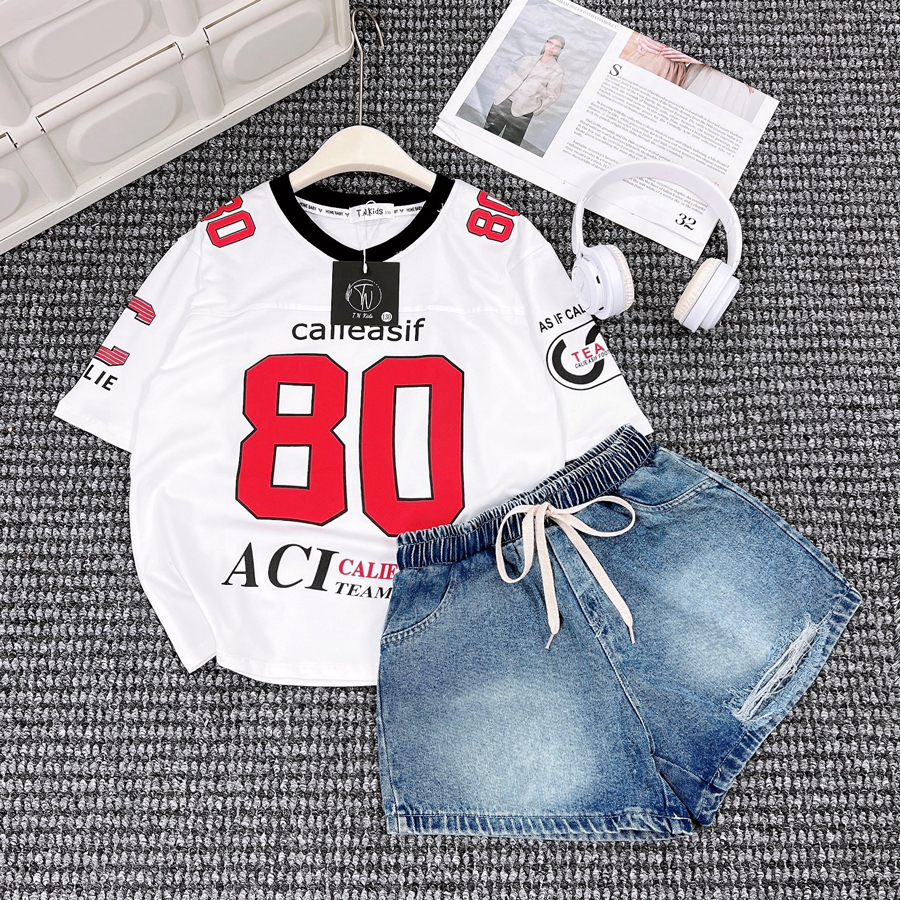 Bộ jean bé gái số 80