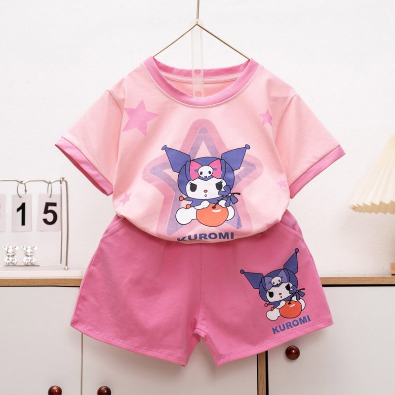 Bộ thun bé gái Kuromi Táo