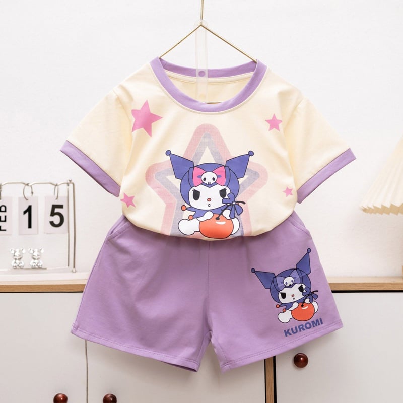 Bộ thun bé gái Kuromi Táo
