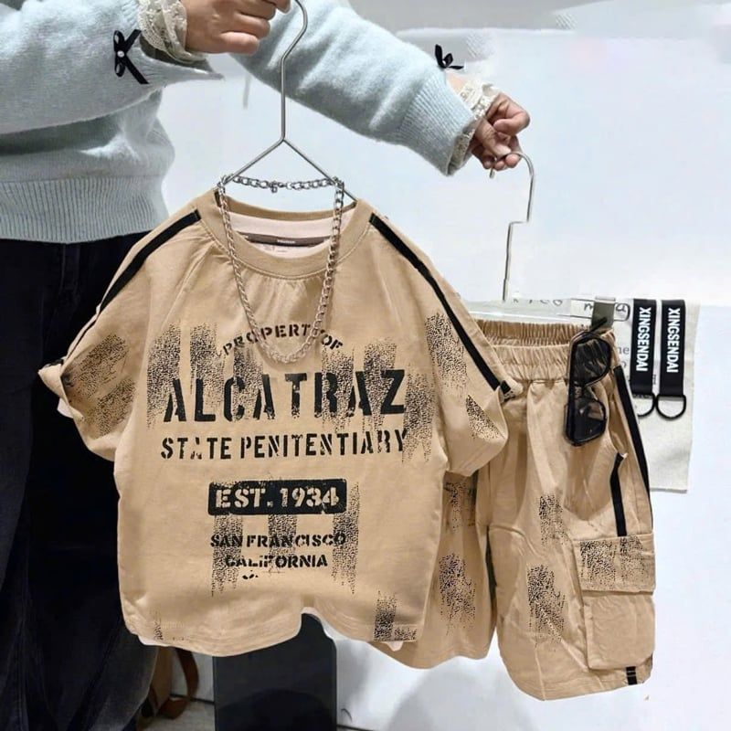 Bộ thun bé trai túi hộp Alcatra