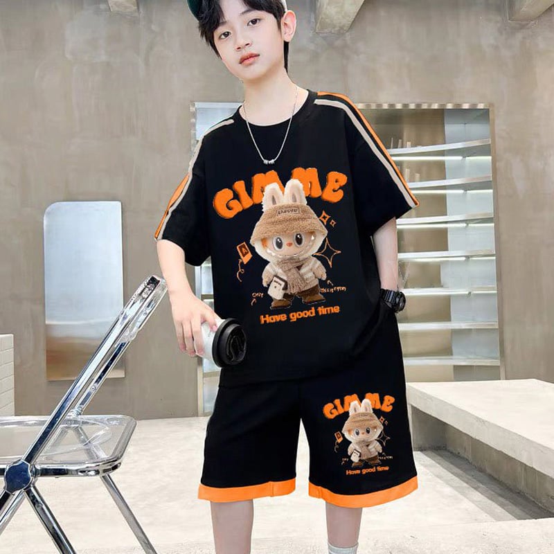 Bộ thun bé trai Labubu