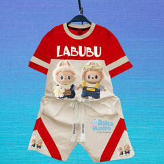 Bộ thun bé trai Labubu viền mới