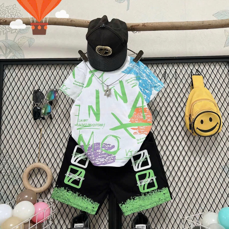 Bộ thun bé trai túi hộp AXN