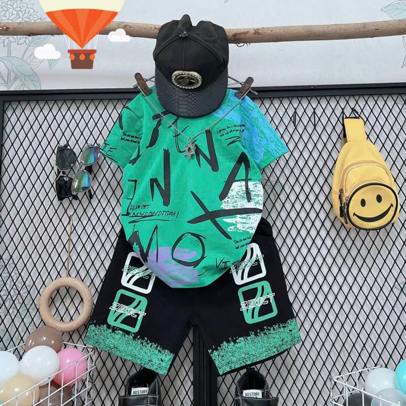 Bộ thun bé trai túi hộp AXN