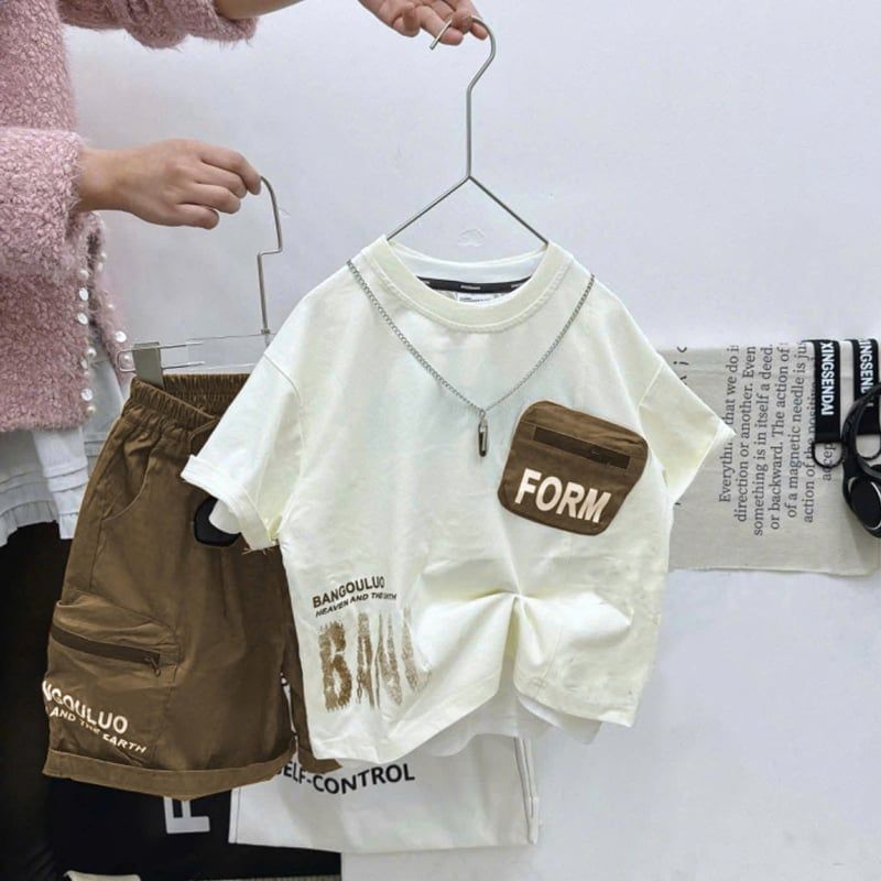 Bộ thun bé trai túi hộp FROM