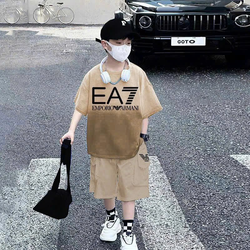 Bộ thun bé trai túi hộp EA7