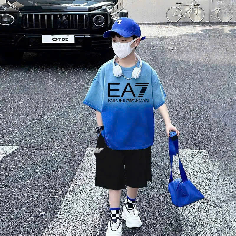 Bộ thun bé trai túi hộp EA7