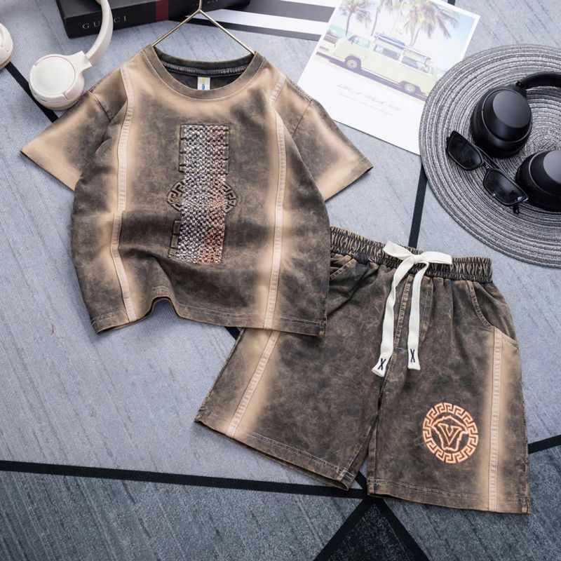 Bộ thun bé trai wash đá FEN.DI