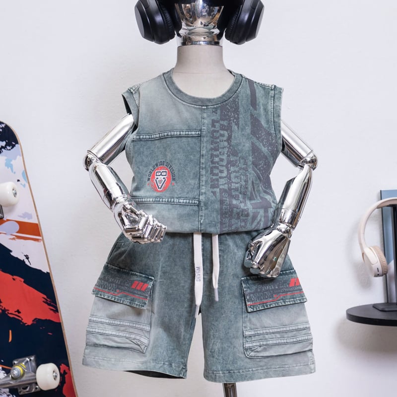 Bộ thun sát nách wash đá FIGHTER