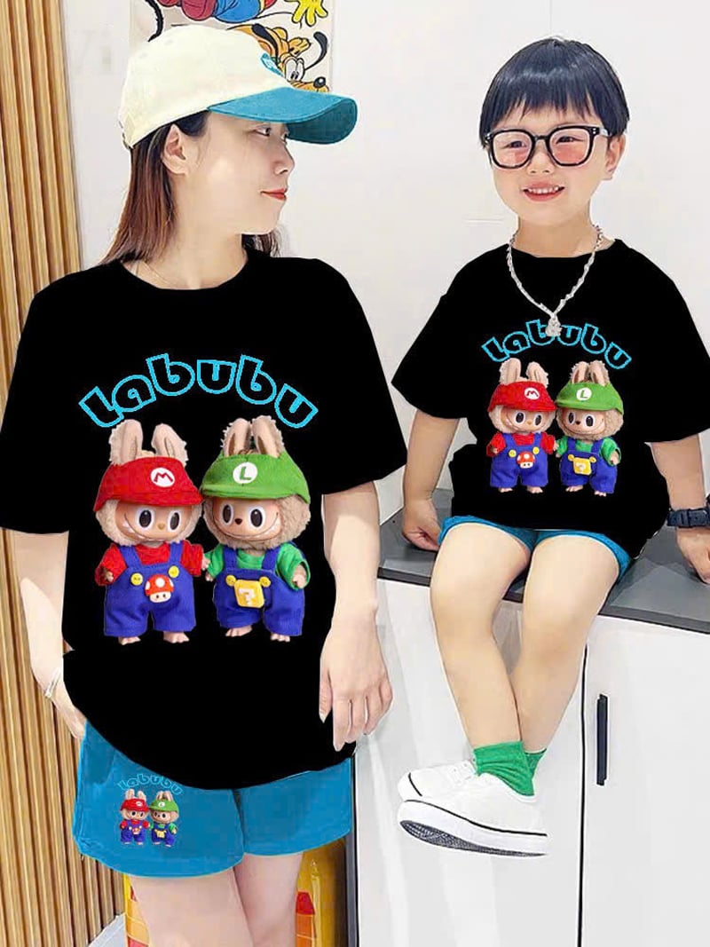 Bộ thun gia đình Labubu