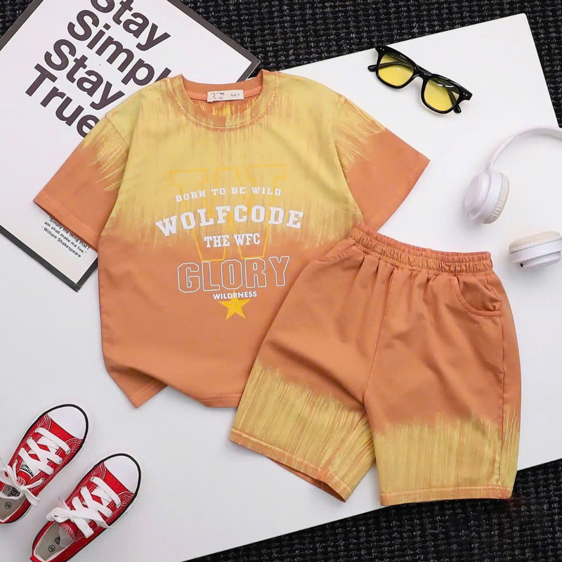 Bộ thun loang bé trai Glory