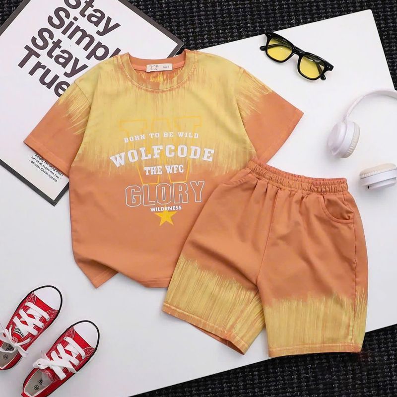 Bộ thun loang bé trai Glory