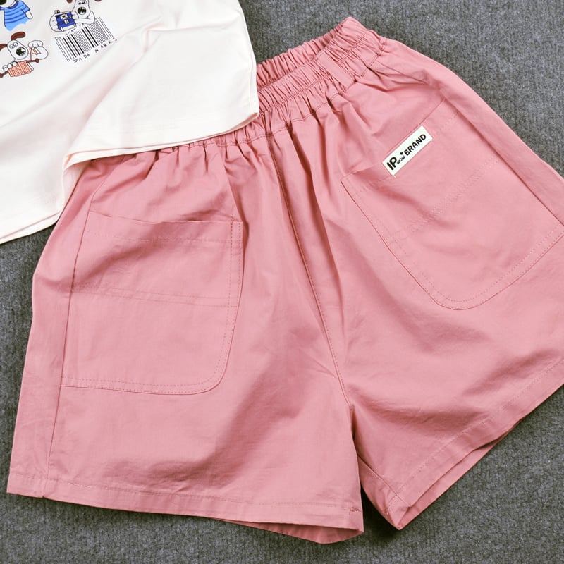 Bộ short thun bé gái PANDAWALK
