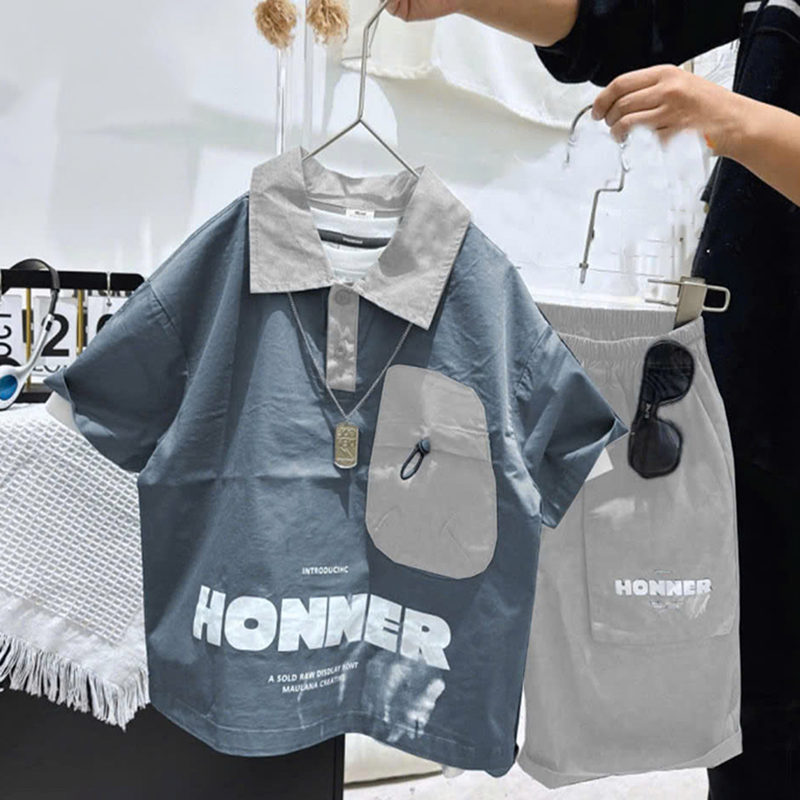 Bộ thun trụ bé trai Honner