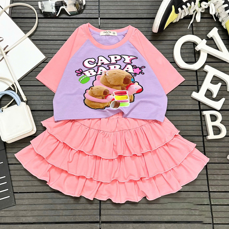 Bộ váy bé gái Capy 3 tầng