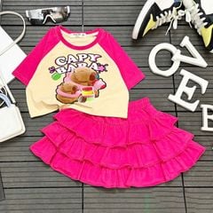 Bộ váy bé gái Capy 3 tầng