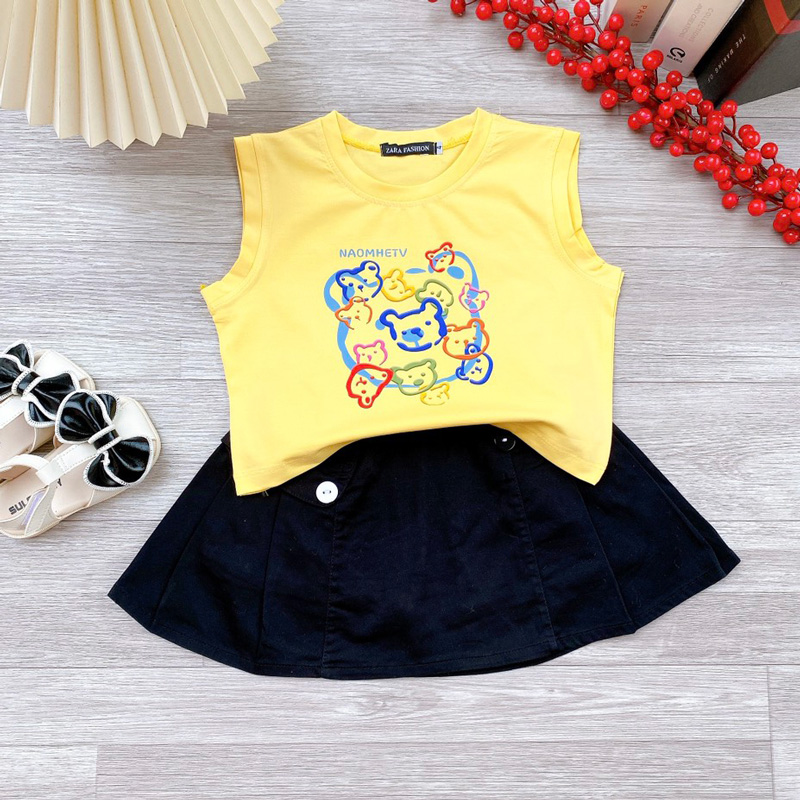 Bộ váy nhiều gấu