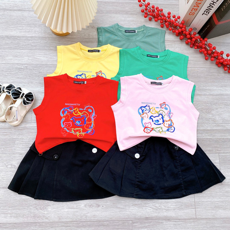 Bộ váy nhiều gấu