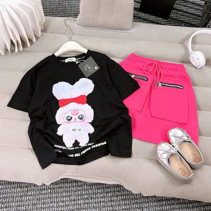 Bộ váy kaki bé gái Baby Three