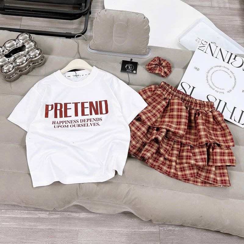 Bộ chân váy tầng bé gái Pretend