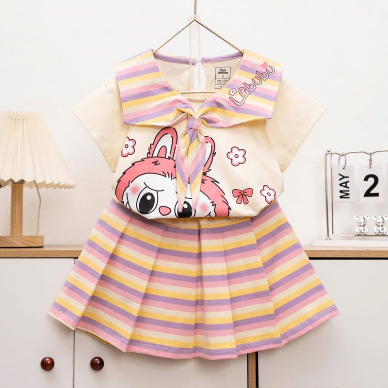 Bộ váy thủy thủ bé gái Labubu