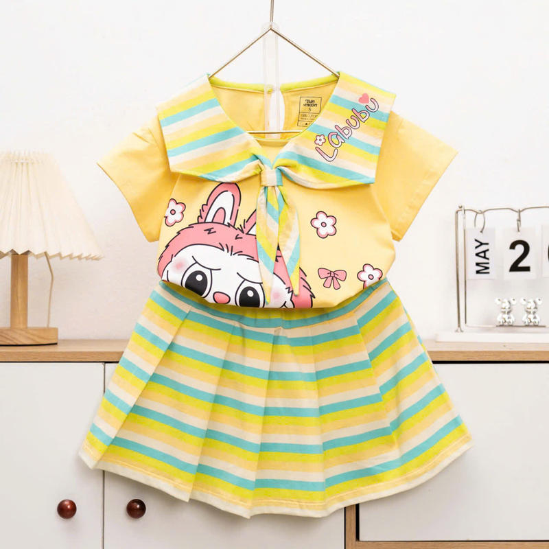 Bộ váy thủy thủ bé gái Labubu