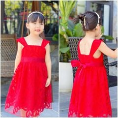 Đầm 2 dây bảng to