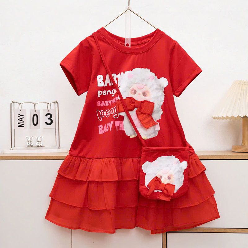 Đầm bé gái Baby Three nơ túi